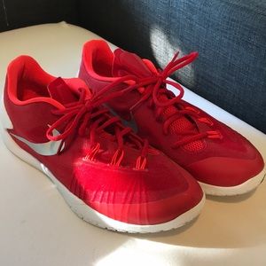Red Nike Hyperchase Sneakers